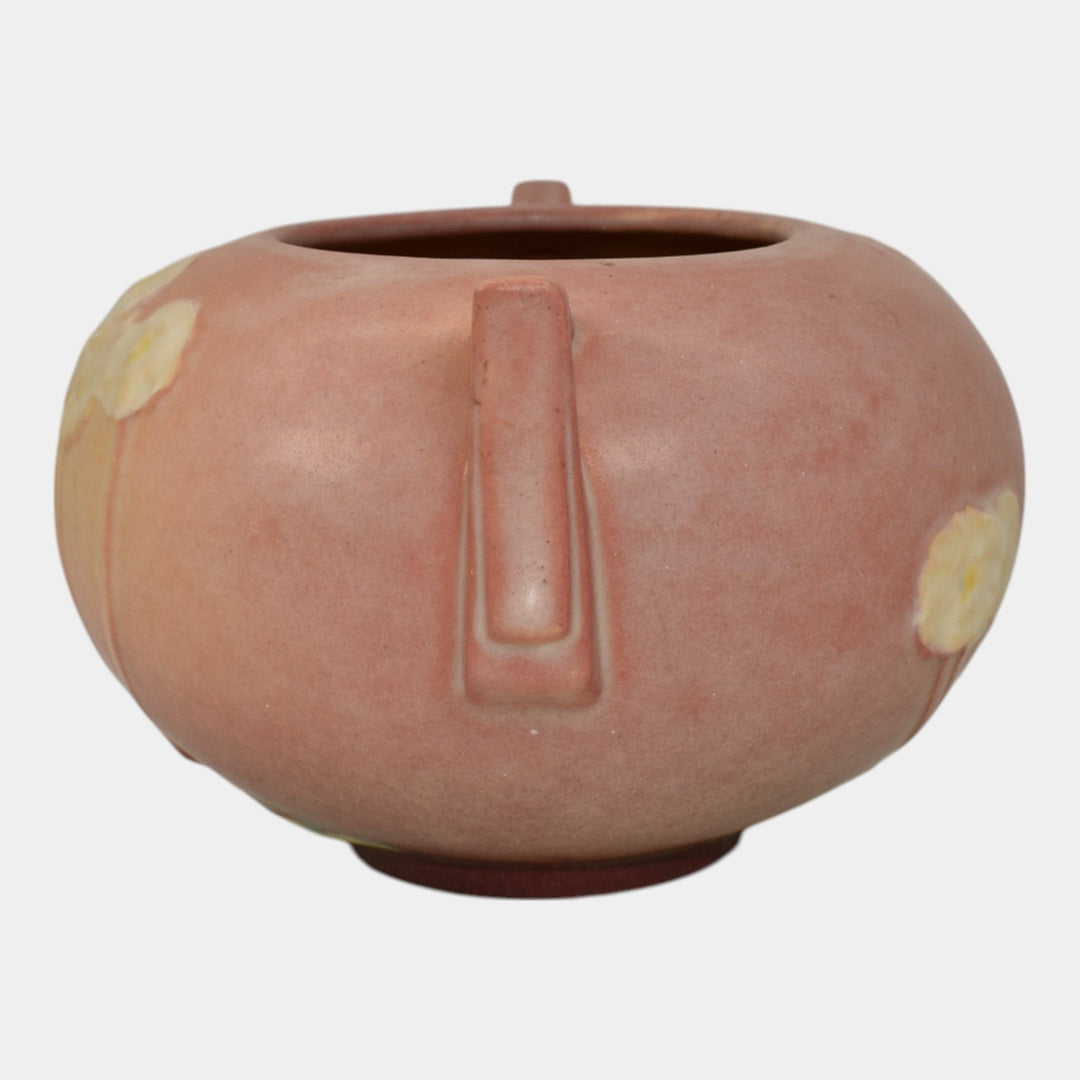 Roseville Primrose Pink 1936 Vintage Art Deco Pottery Ceramic Bowl 284-4