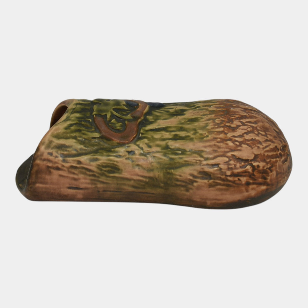 Roseville Imperial I Brown 1921 Vintage Art Pottery Ceramic Wall Pocket 1223-10 - Just Art Pottery