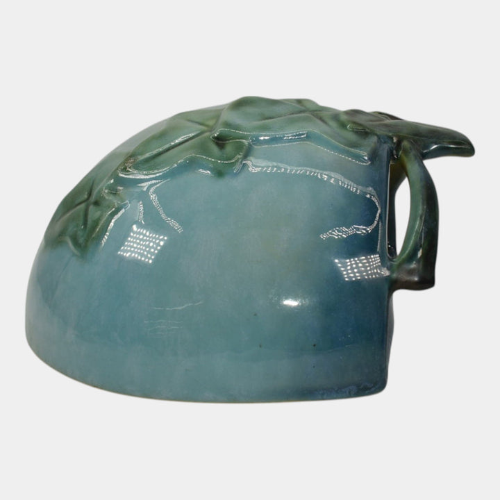 Roseville Wincraft Blue 1948 Mid Century Modern Art Pottery Wall Pocket 267-5 - Just Art Pottery