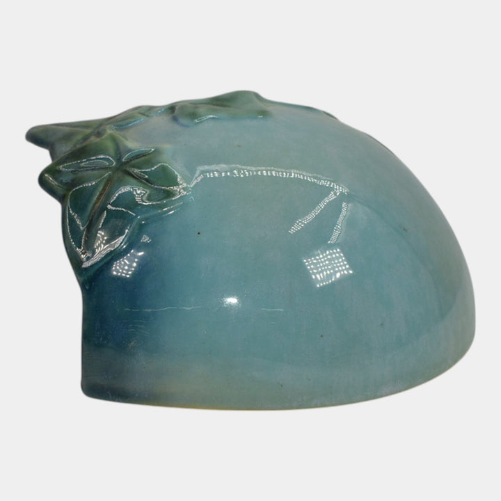 Roseville Wincraft Blue 1948 Mid Century Modern Art Pottery Wall Pocket 267-5 - Just Art Pottery