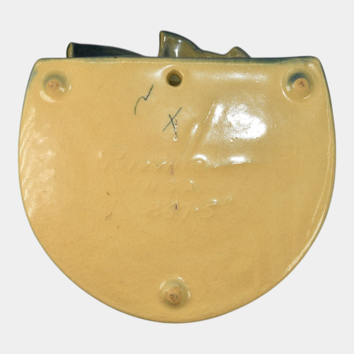 Roseville Wincraft Blue 1948 Mid Century Modern Art Pottery Wall Pocket 267-5 - Just Art Pottery