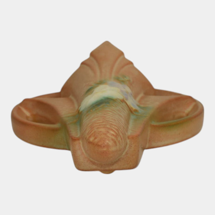Roseville Cosmos Tan 1939 Vintage Art Deco Pottery Ceramic Wall Pocket 1285-6