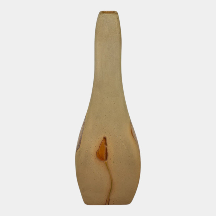 Roseville Rozane Woodland 190 Vintage Art Pottery Tan Ceramic Iris Bud Vase