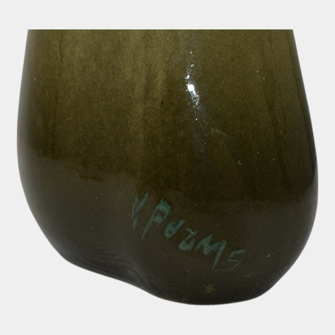 Roseville Rozane Royal 1900s Art Pottery Standard Glaze Purple Leaf Vase