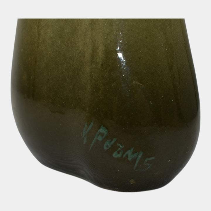 Roseville Rozane Royal 1900s Art Pottery Standard Glaze Purple Leaf Vase