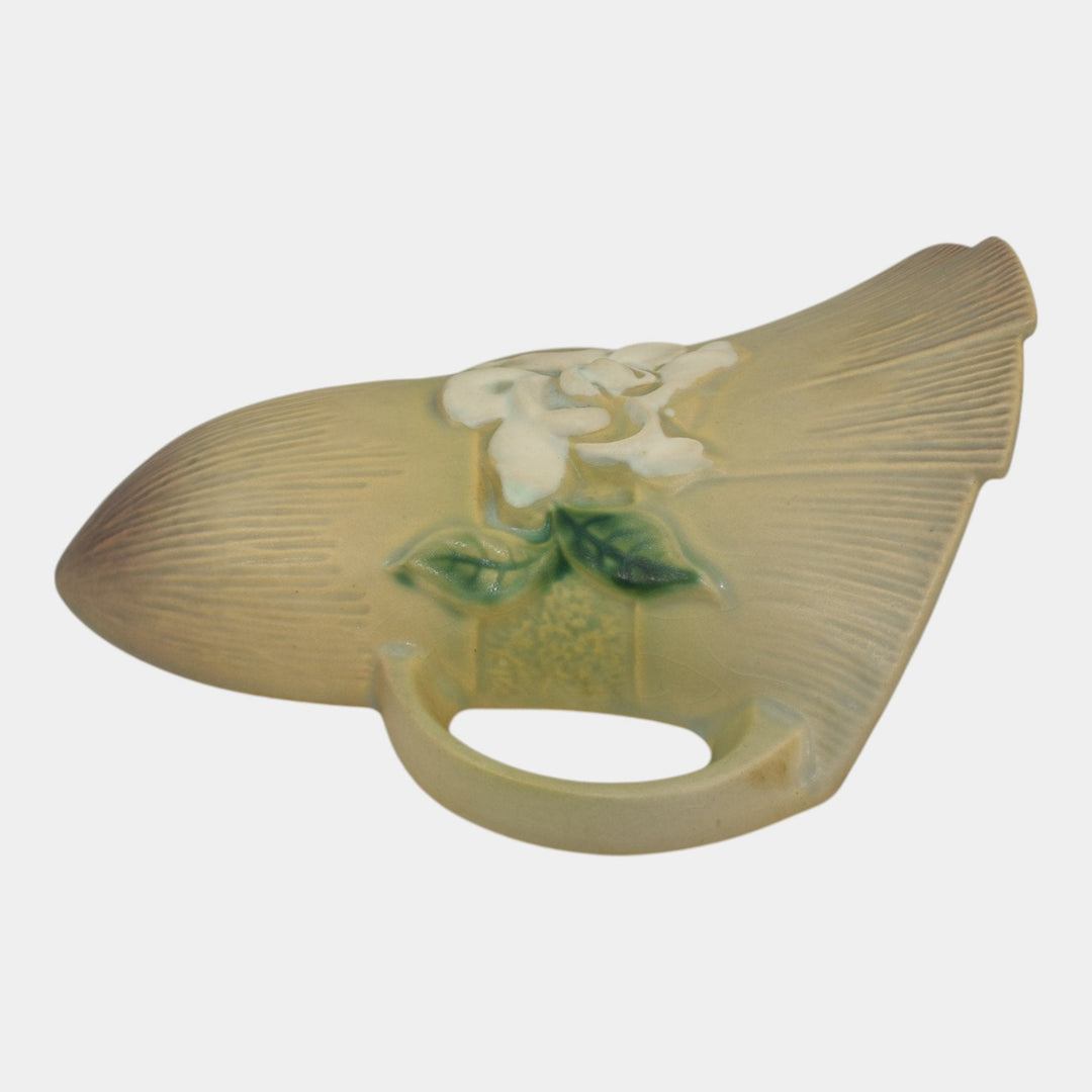 Roseville Gardenia Gray 1950 Mid Century Modern Art Pottery Wall Pocket 666-8