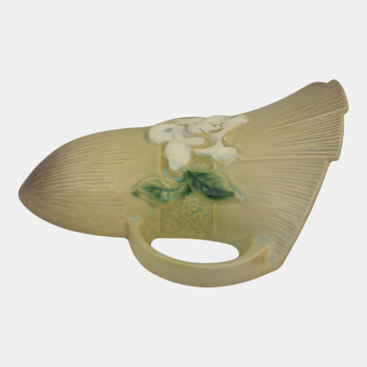 Roseville Gardenia Gray 1950 Mid Century Modern Art Pottery Wall Pocket 666-8