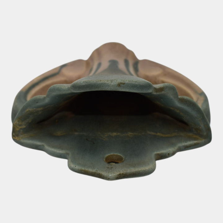 Roseville Carnelian I Blue Pink 1926 Vintage Art Pottery Wall Pocket 1252-8