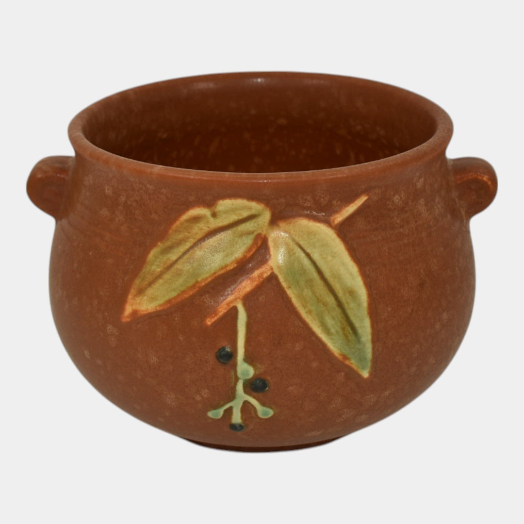 Weller Cornish 1933 Vintage Art Deco Pottery Brown Ceramic Jardiniere Planter - Just Art Pottery