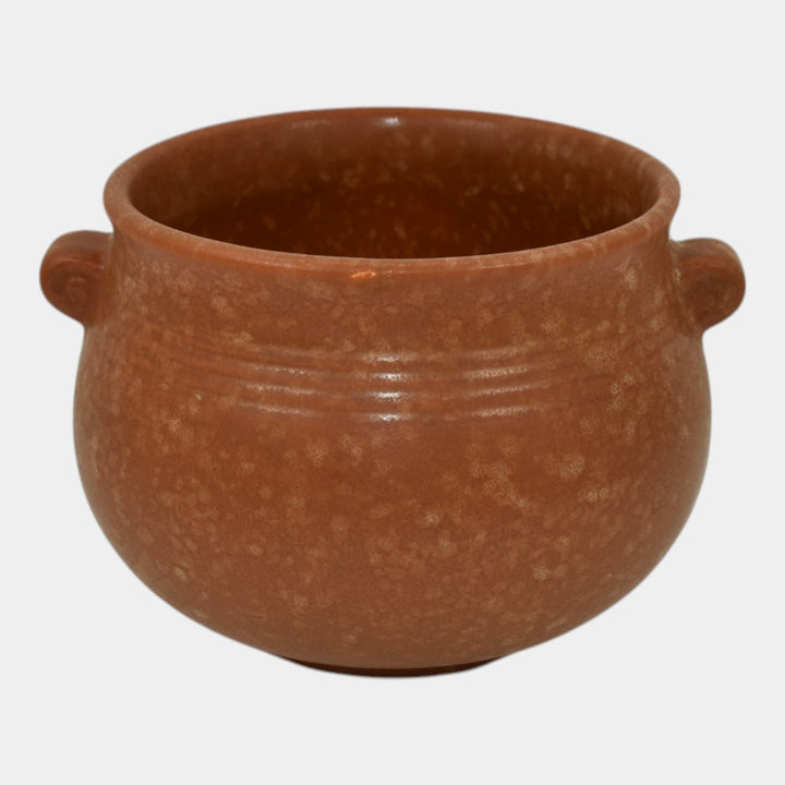 Weller Cornish 1933 Vintage Art Deco Pottery Brown Ceramic Jardiniere Planter