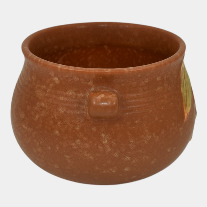 Weller Cornish 1933 Vintage Art Deco Pottery Brown Ceramic Jardiniere Planter