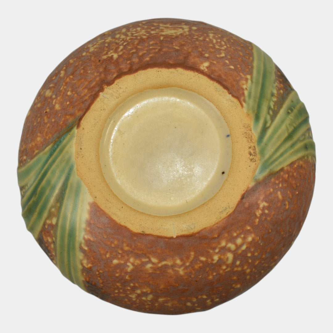 Roseville Jonquil 1931 Vintage Arts And Crafts Pottery Crocus Pot Vase 93-4 - Just Art Pottery