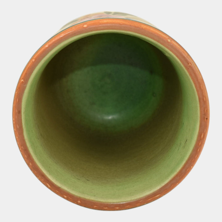 Weller Bonito 1927-33 Vintage Art Pottery Hand Painted Floral Ceramic Vase - Just Art Pottery