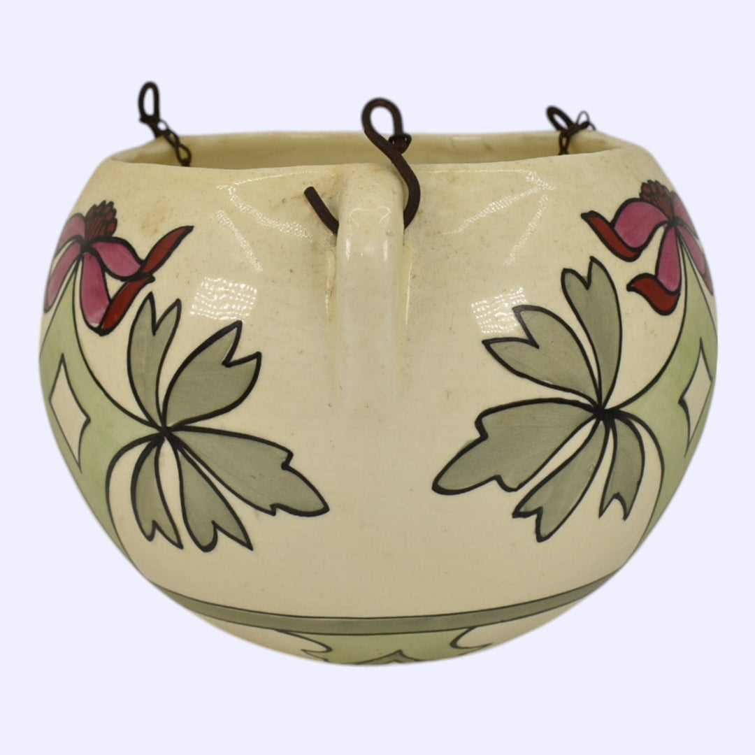 Roseville Persian Creamware 1916 Art Pottery Ceramic Hanging Basket 315-5 - Just Art Pottery