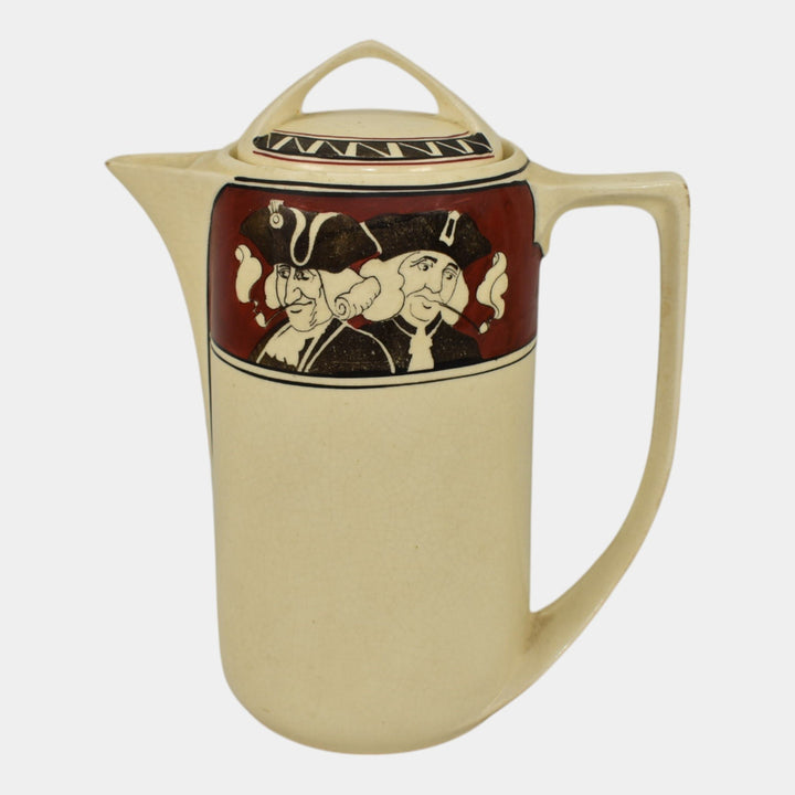 Roseville Creamware 1900s Vintage Art Pottery Quaker Ceramic Pitcher