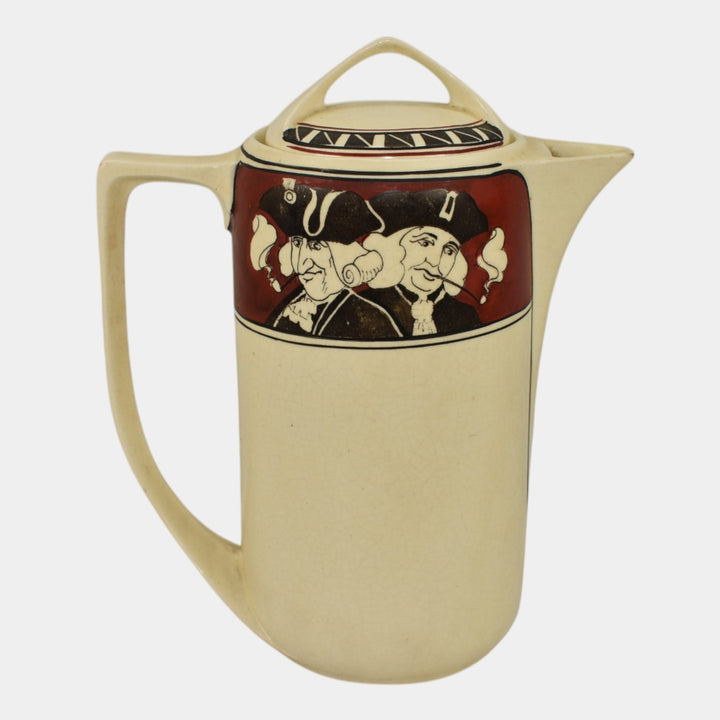 Roseville Creamware 1900s Vintage Art Pottery Quaker Ceramic Pitcher