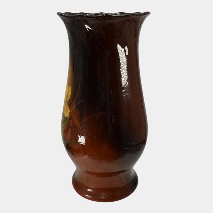 Roseville Rozane 1900s Art Pottery Standard Glaze Tall Ceramic Floor Vase 910