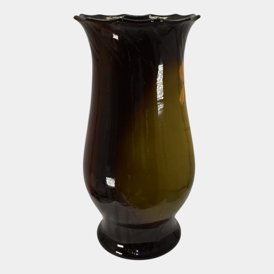 Roseville Rozane 1900s Art Pottery Standard Glaze Tall Ceramic Floor Vase 910