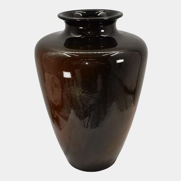 Roseville Rozane 1900s Art Pottery Standard Glaze Roses Floor Vase 861 Myers