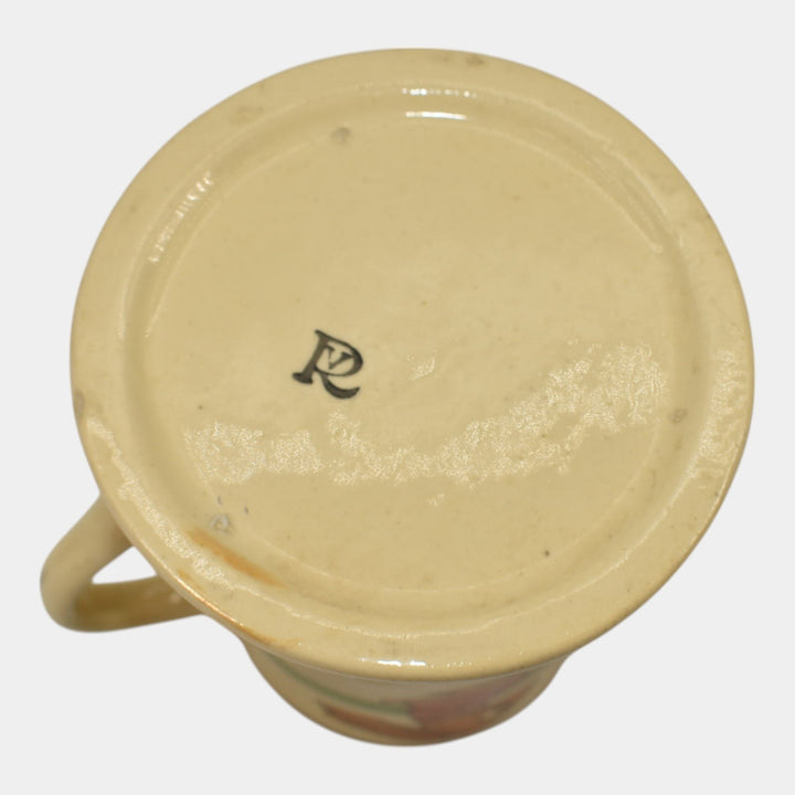Roseville Juvenile Creamware 1910 Art Pottery Rabbit In Jacket Creamer