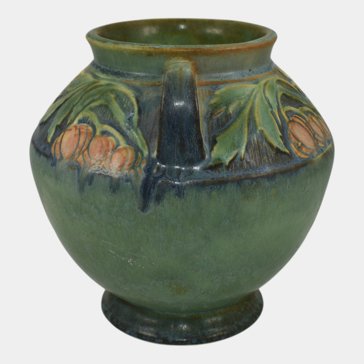 Roseville Baneda Green 1932 Vintage Arts And Crafts Pottery Ceramic Vase 591-6 - Just Art Pottery
