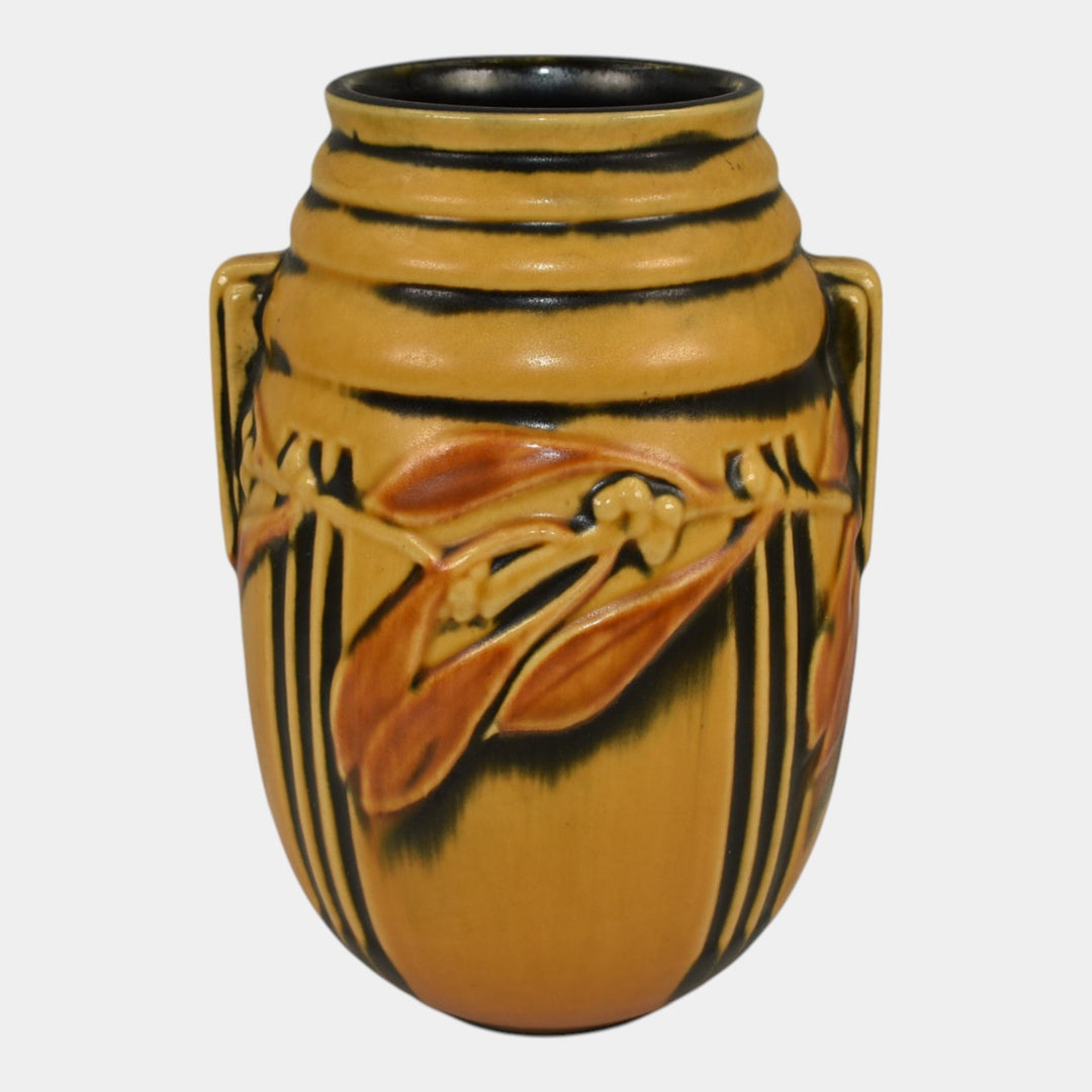 Roseville Laurel Yellow 1934 Vintage Arts And Crafts Pottery Ceramic Vase 670-7