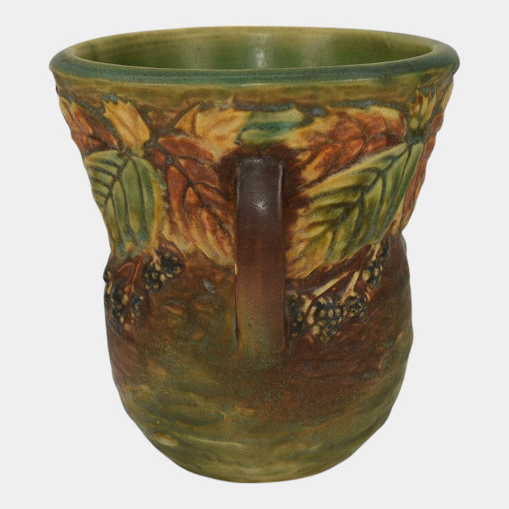 Roseville Blackberry 1932 Vintage Art Pottery Ceramic Flower Vase 573-6 - Just Art Pottery