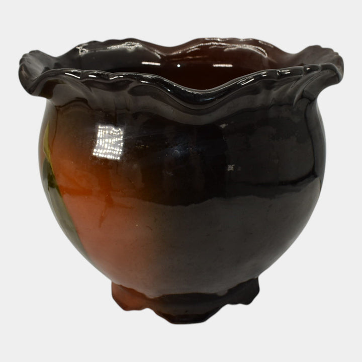 Roseville Rozane 1900s Art Pottery Standard Glaze Ceramic Jardiniere Planter 424