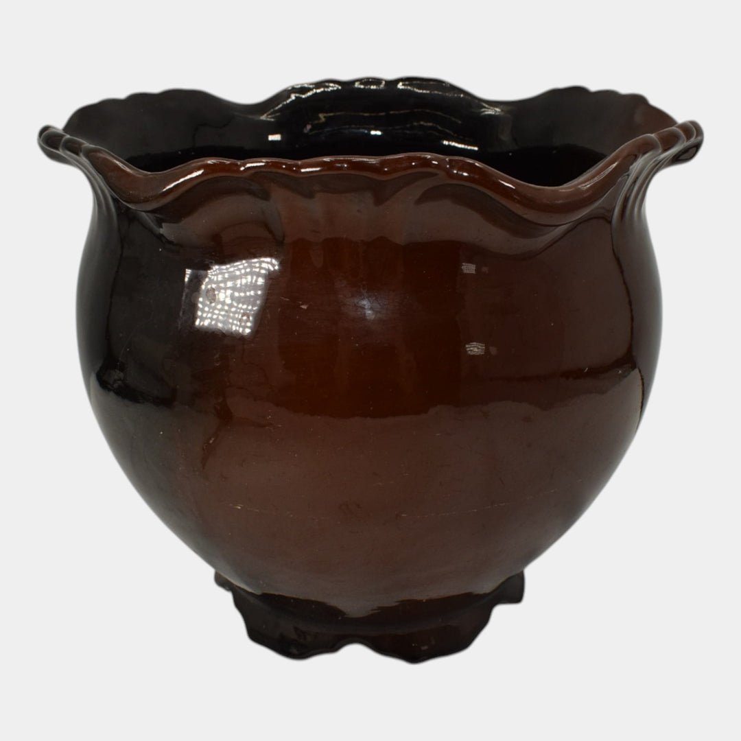 Roseville Rozane 1900s Art Pottery Standard Glaze Ceramic Jardiniere Planter 424