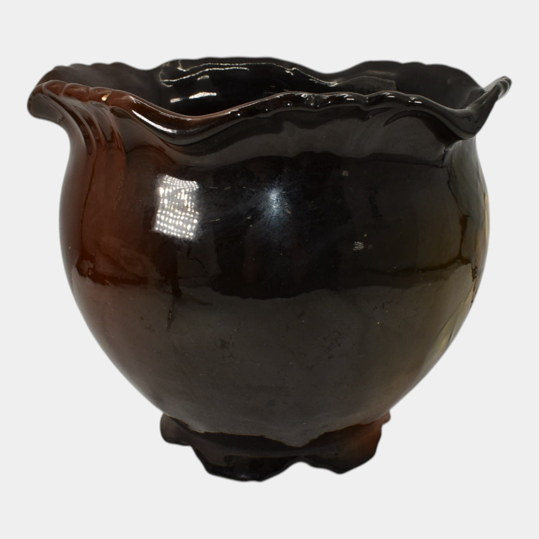 Roseville Rozane 1900s Art Pottery Standard Glaze Ceramic Jardiniere Planter 424