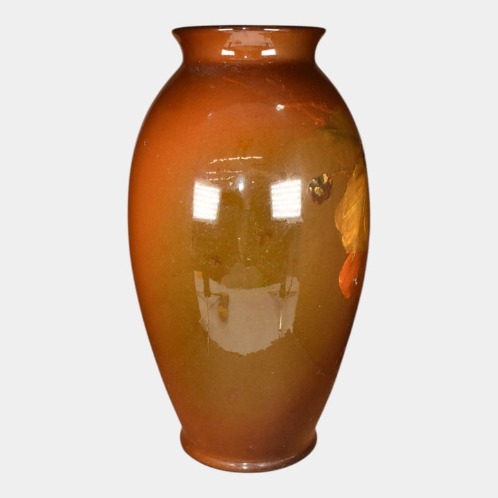 Roseville Rozane 1900s Art Pottery Large Standard Glaze Floral Vase 894-14