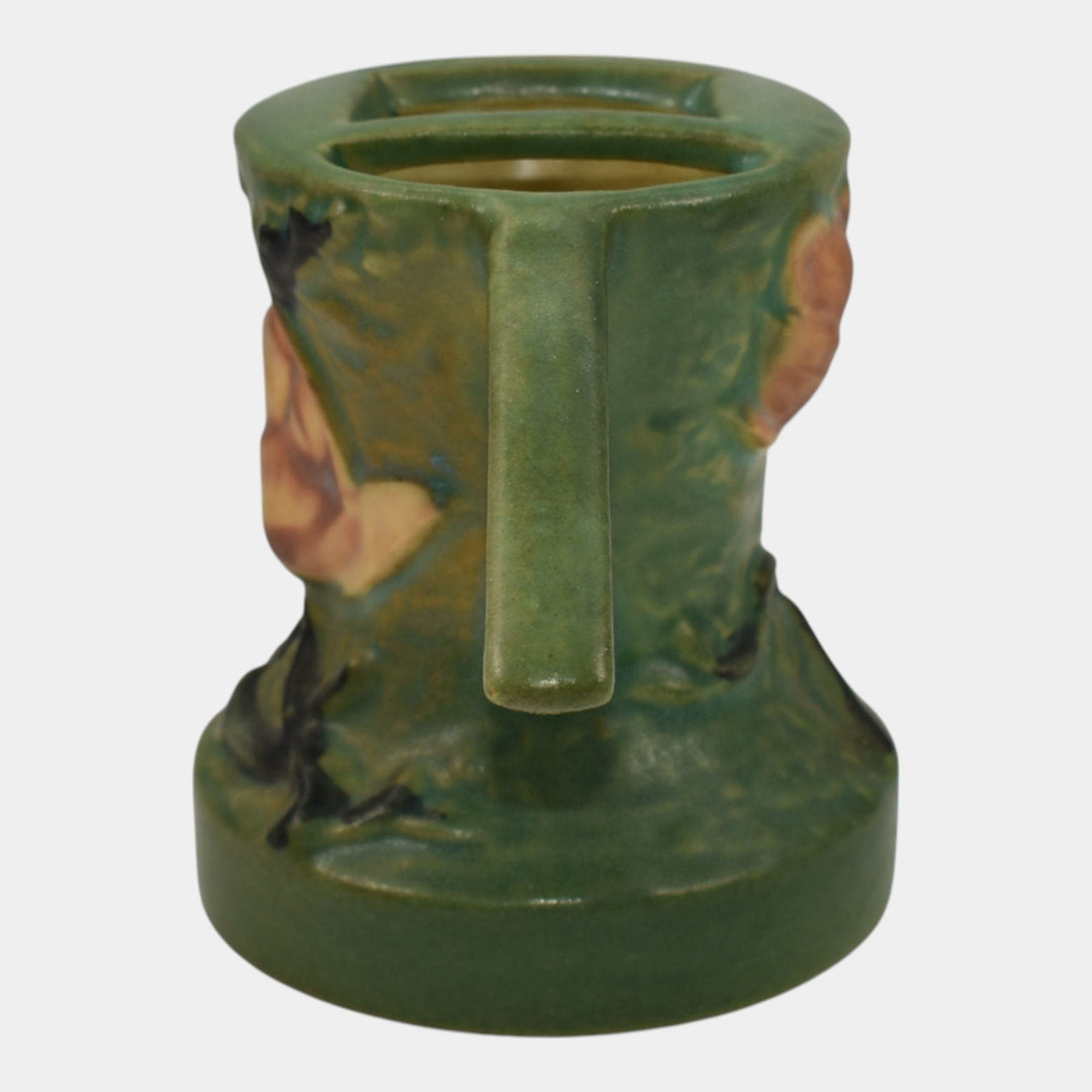 Roseville Magnolia Green 1943 Vintage Art Pottery Ceramic Flower Frog 49 - Just Art Pottery