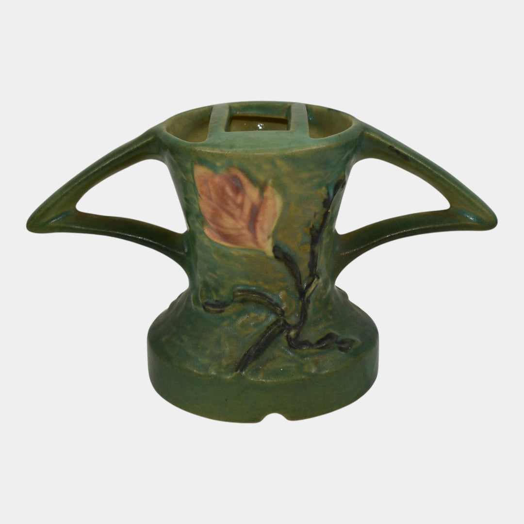 Roseville Magnolia Green 1943 Vintage Art Pottery Ceramic Flower Frog 49 - Just Art Pottery