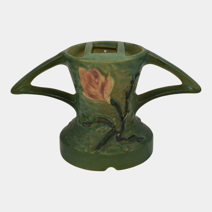 Roseville Magnolia Green 1943 Vintage Art Pottery Ceramic Flower Frog 49 - Just Art Pottery
