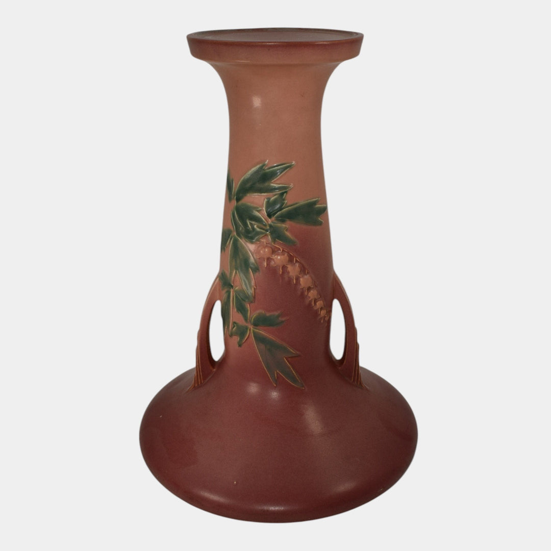 Roseville Bleeding Heart Pink 1940 Pottery Pedestal For Jardiniere 651-10 - Just Art Pottery