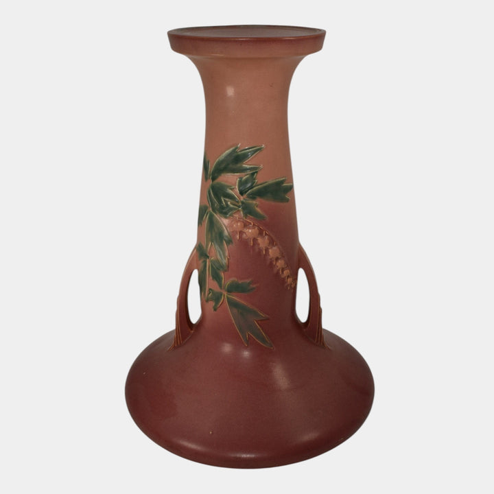 Roseville Bleeding Heart Pink 1940 Pottery Pedestal For Jardiniere 651-10 - Just Art Pottery