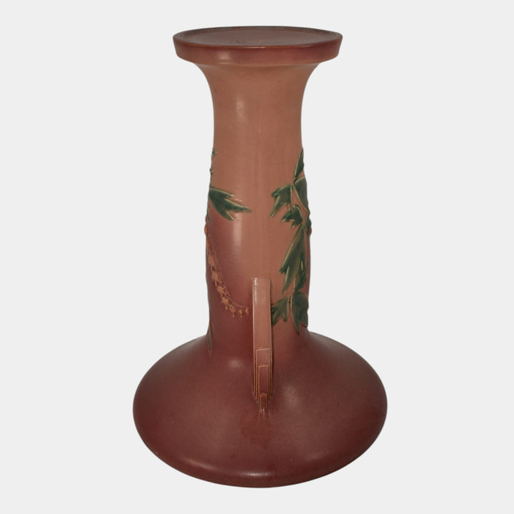 Roseville Bleeding Heart Pink 1940 Pottery Pedestal For Jardiniere 651-10
