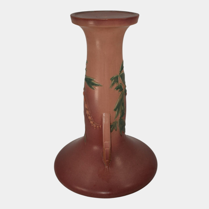 Roseville Bleeding Heart Pink 1940 Pottery Pedestal For Jardiniere 651-10 - Just Art Pottery