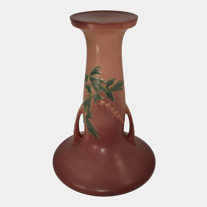 Roseville Bleeding Heart Pink 1940 Pottery Pedestal For Jardiniere 651-10 - Just Art Pottery