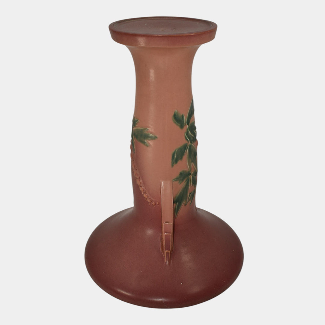 Roseville Bleeding Heart Pink 1940 Pottery Pedestal For Jardiniere 651-10