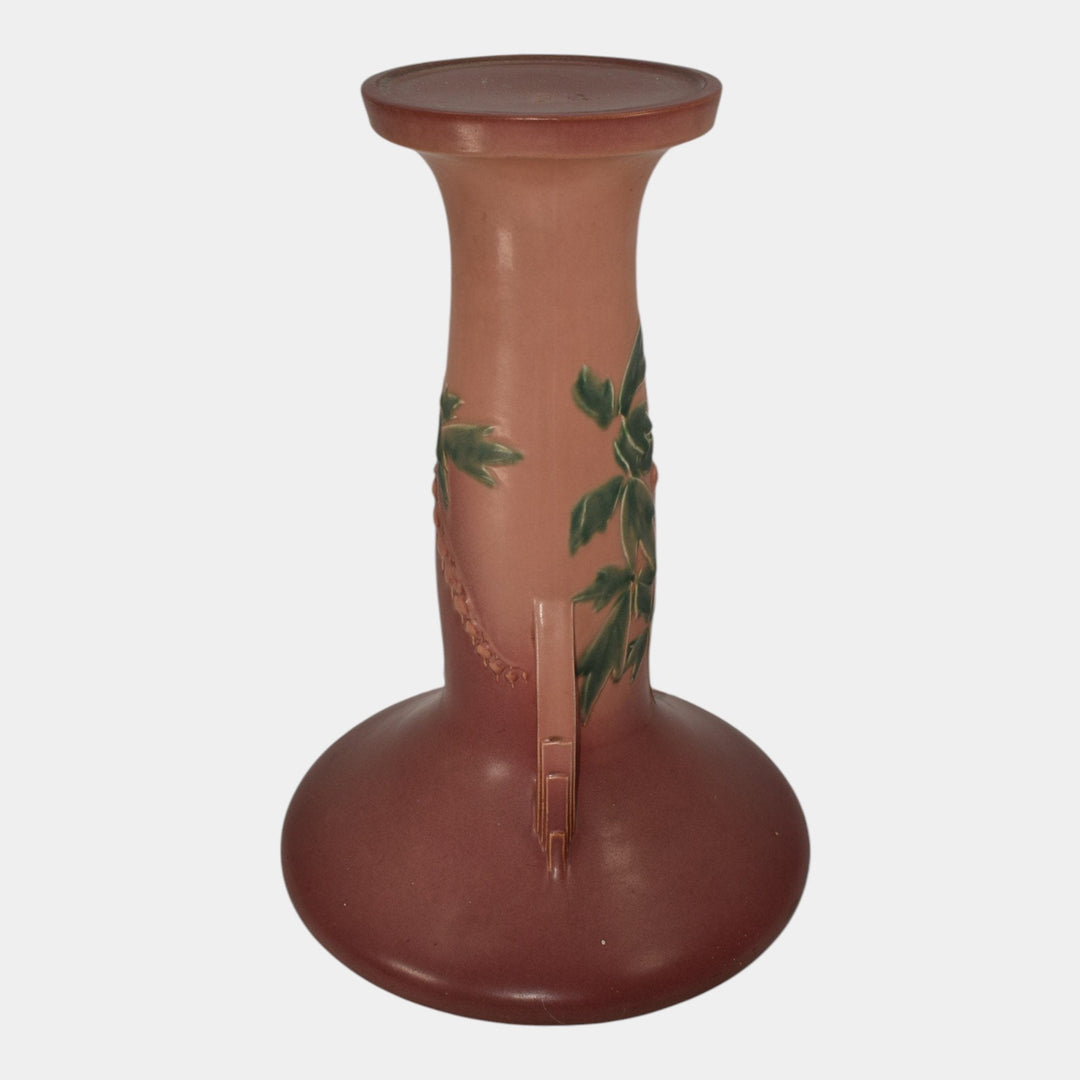 Roseville Bleeding Heart Pink 1940 Pottery Pedestal For Jardiniere 651-10 - Just Art Pottery
