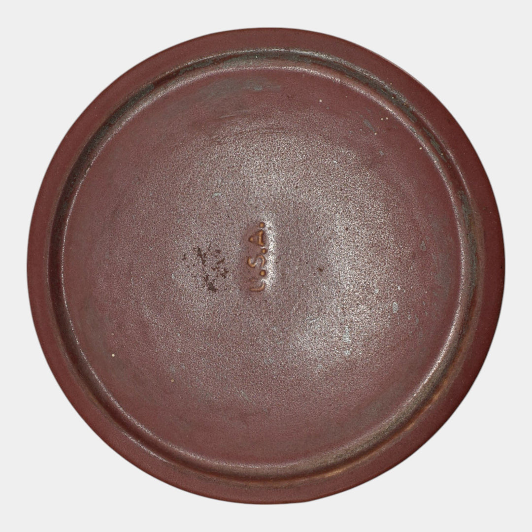 Roseville Bleeding Heart Pink 1940 Pottery Pedestal For Jardiniere 651-10