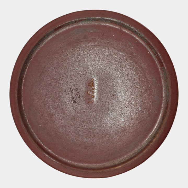 Roseville Bleeding Heart Pink 1940 Pottery Pedestal For Jardiniere 651-10 - Just Art Pottery