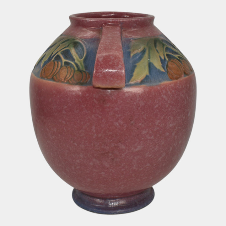 Roseville Baneda Pink 1932 Vintage Arts And Crafts Pottery Ceramic Vase 595-8