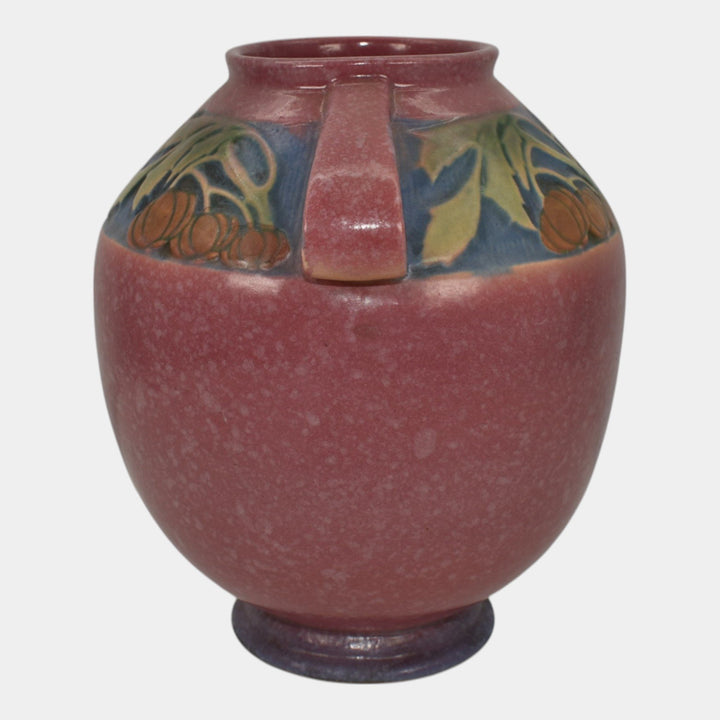 Roseville Baneda Pink 1932 Vintage Arts And Crafts Pottery Ceramic Vase 595-8