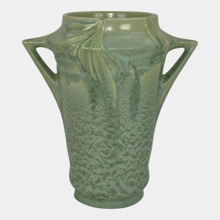 Roseville Velmoss II Green 1935 Vintage Art Deco Pottery Ceramic Vase 718-8
