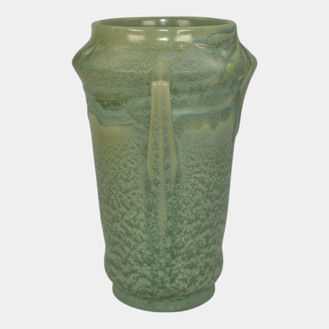 Roseville Velmoss II Green 1935 Vintage Art Deco Pottery Ceramic Vase 718-8