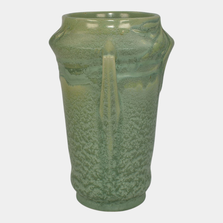 Roseville Velmoss II Green 1935 Vintage Art Deco Pottery Ceramic Vase 718-8