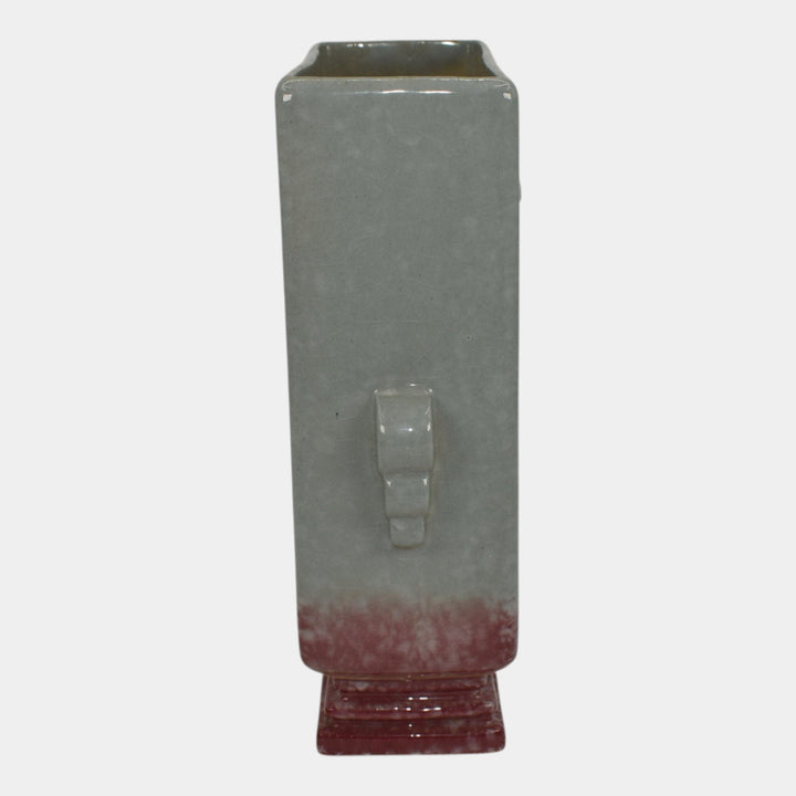 Roseville Artwood Gray 1951 Mid Century Modern Art Pottery Planter Vase 1052-8