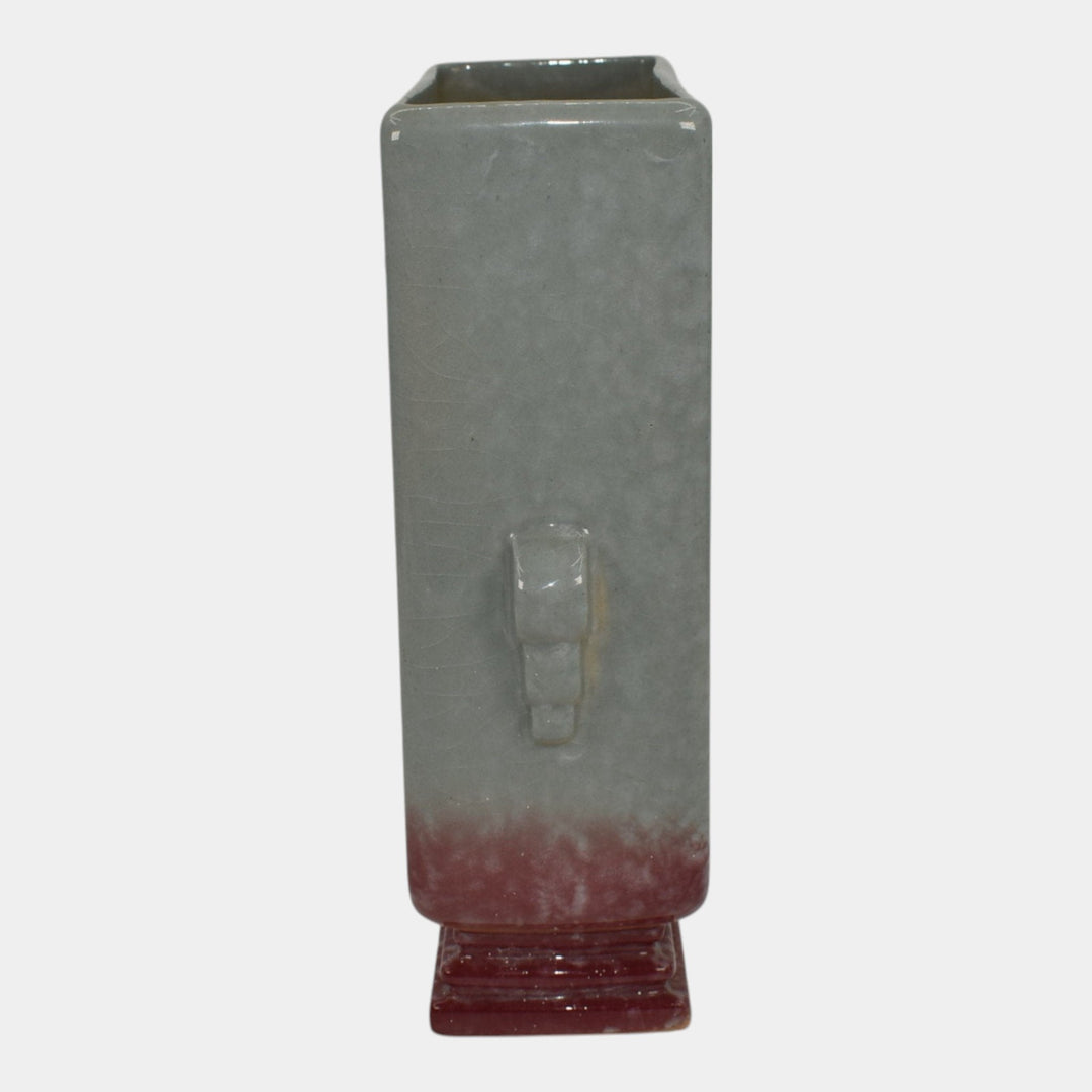 Roseville Artwood Gray 1951 Mid Century Modern Art Pottery Planter Vase 1052-8